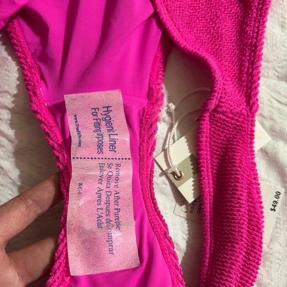 Good American Always Fits Bikini Set in Hawaiian Pink Size 4X - Picture 9 of 10